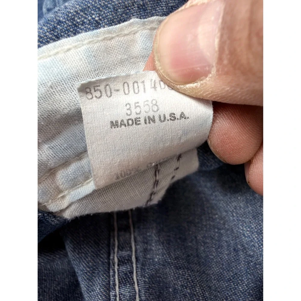 Vintage OshKosh BGosh Kids Denim Overalls 18M Vestbak Made‎ In USA 1980s